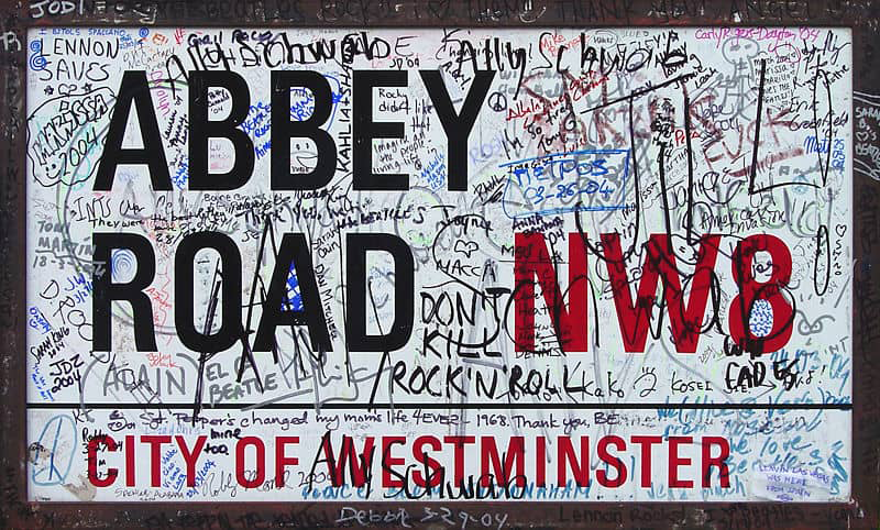 Abbey Road Road Sign