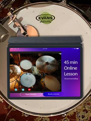 Private Drum Lesson 45min (Online)